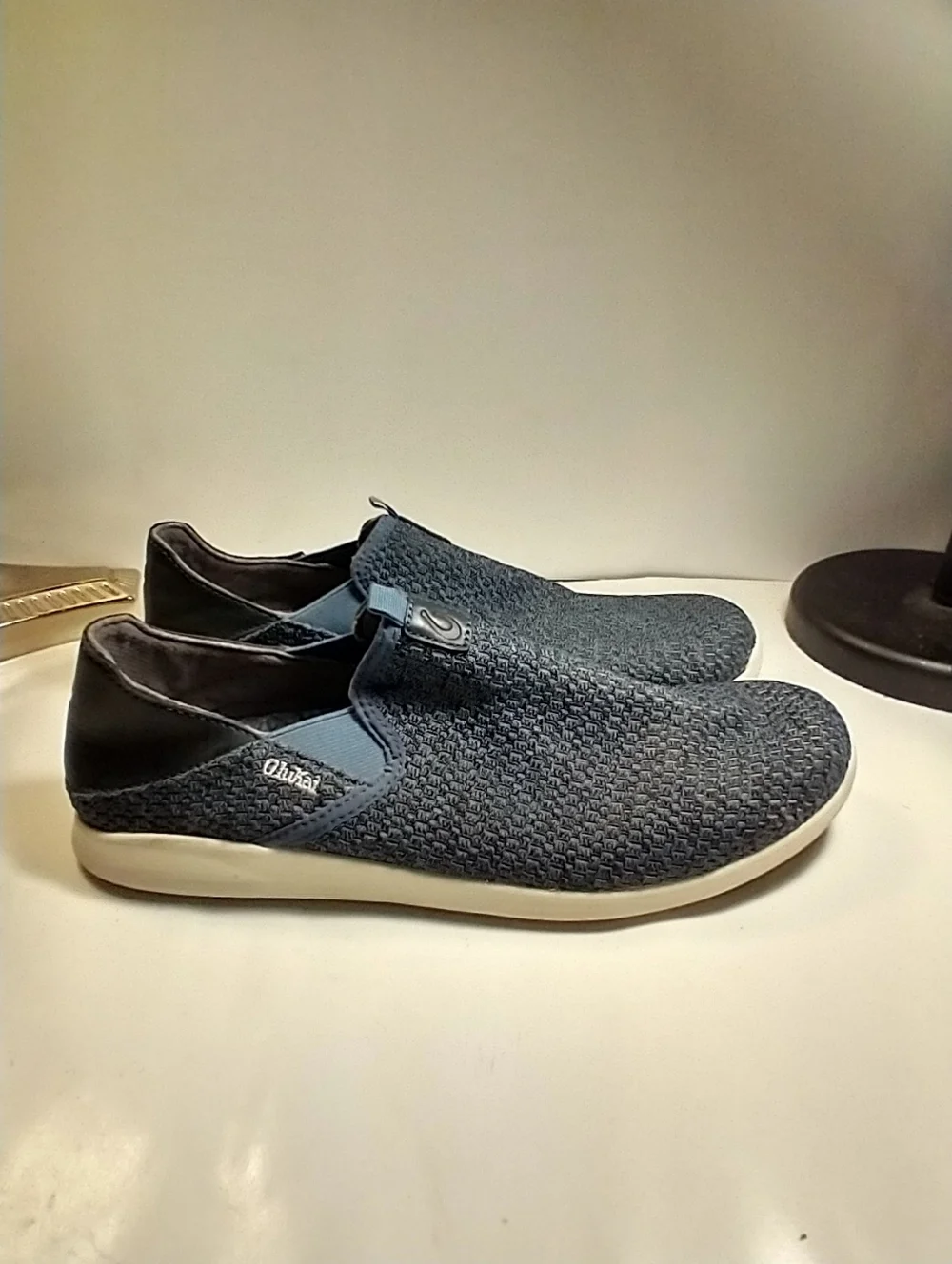 Olukai Alapa Blue Slip On Sneakers Shoes Men's sz 10.